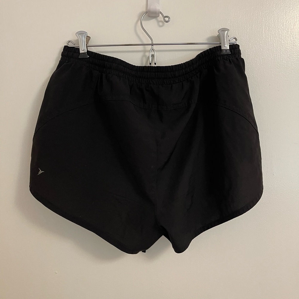Black Running Drawstring Shorts - Picture 2 of 2